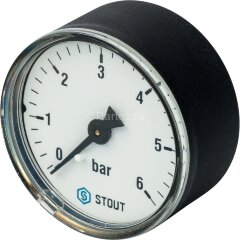 Манометр акс. D50 мм 6 бар 1/4" STOUT