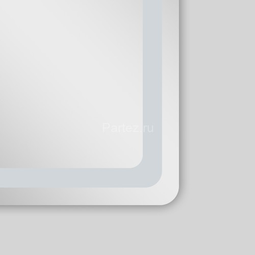 Зеркало AZARIO Dallas 800х700 с подсветкой, сенсорный выключатель с функцией диммера (AZ-Z-044-1CS)