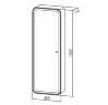 Зеркало-шкаф AZARIO Понтианак 1360х455 c подсветкой и диммером (LED-00002360)