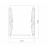 Зеркало LORANTO Искра 540х680, с полкой
