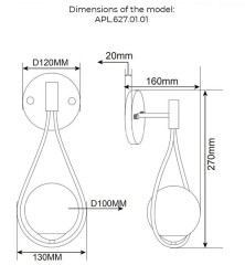 Бра Aployt APL.627.01.01
