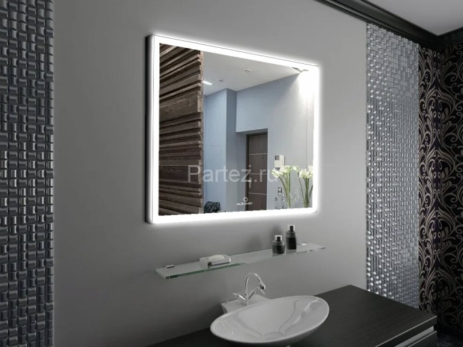 Зеркало AZARIO Fantasy 1000х700 с подсеткой, подогревом, сенсорный выключатель с функцией диммера, в