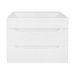 Комплект тумба Loranto Палермо 60/2 600х400х500 подвесная, с раковиной Люнокс 60, белый (CS00093187)