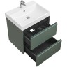 Тумба под раковину Roca Ona 600 подвесная, 2 ящика, зеленый матовый (A857613513)