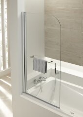 Шторка для ванны распашная Jacob Delafon Odeon Up 80х145 цвет профиля хром (E4932-GA)