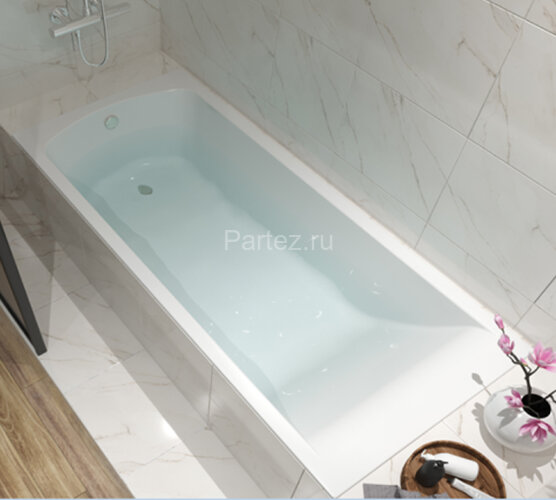 Ванна акриловая Santek ФИДЖИ прямоугольная 180Х80 белая