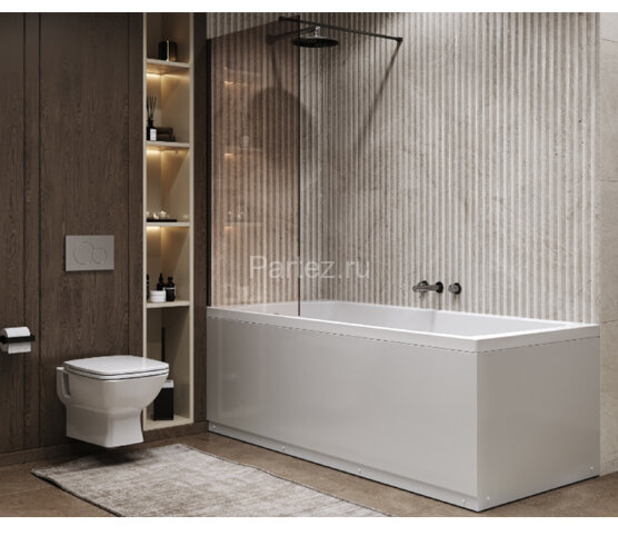 Ванна акриловая Santek ФИДЖИ прямоугольная 180Х80 белая