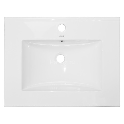 Комплект тумба Loranto Арфа NEW 60/2 610х470х545 подвесная без подсветки с раковиной LEONE AZ-7506-6