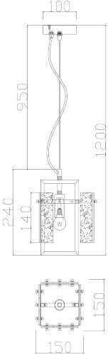 Подвесной светильник Freya FR5166PL-01BS