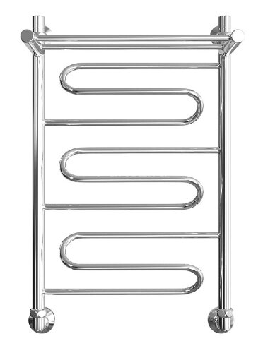 Полотенцесушитель водяной ДВИН FW лесенка 80/50 с полкой , полированный (4627086025589)