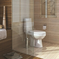 Унитаз-компакт Лея Премиум, сиденье с микролифтом, белый (41301130315)