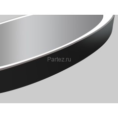 Зеркало AZARIO Aurora D800 с подсветкой, сенсорный выключатель с функцией диммера, алюминиевая черна