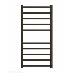 Полотенцесушитель электрический ДВИН L plaza neo 100/50 К диммер квадрат Чёрный матовый (46567591792