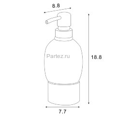 Дозатор жидкого мыла Azario ELVIA керамический настольный, золото (AZ-128AG)