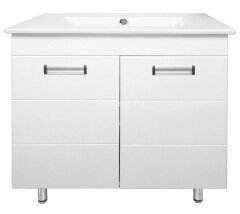 Комплект тумба Loranto Дина 75 (750х810х460) с раковиной QUADRO 75