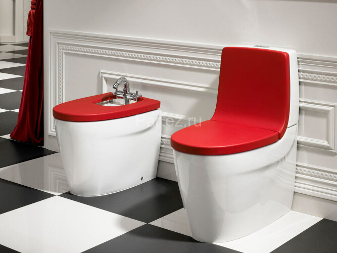 Z KHROMA Низ к унитазу напольный, двойной выпуск, 700 мм