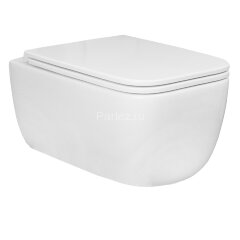 Унитаз подвесной AZARIO FLAVIA 515х360х360 слив &quot;Торнадо&quot;, быстросъемное сиденье микролифт (AZ-0076-