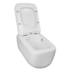 Унитаз подвесной AZARIO FLAVIA 515х360х360 слив "Торнадо", быстросъемное сиденье микролифт (AZ-0076-