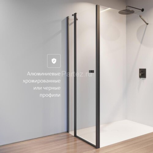 Душевое ограждение Roca Capital боковая панель 90x195, черный (M4409016M)