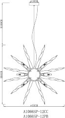 Подвесная люстра Arte Lamp A1066SP-12CC