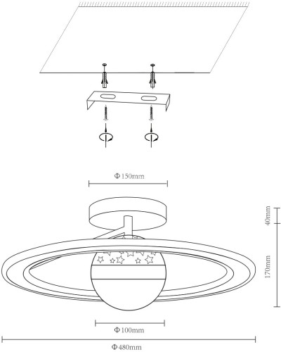 Потолочная люстра Velante 431-307-02