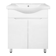 Комплект тумба Палермо 60Н 600х460х840 напольная с раковиной Basic 60, белый (CS00092520)