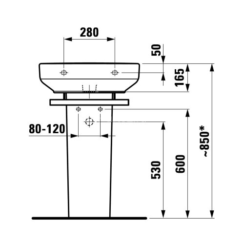 Пьедестал под раковину Laufen Form (8.1967.0.000.000.1 )