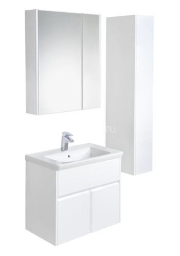 Z_UP Шкаф-колонна правый, белый глянец