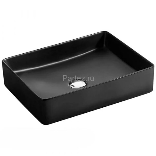 Раковина-чаша Azario 470х360х110 накладная, прямоугольная, черный матовый (AZ-2178-S-MB)