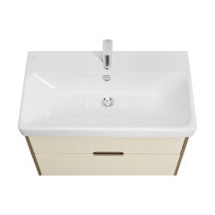 Тумба под раковину AQUATON Оливия 80 Бежевый/Дуб веллингтон (1A283101OLVG0)