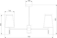 Потолочная люстра Eurosvet 60137/6 золото