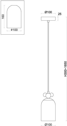 Подвесной светильник Freya FR5365PL-01CH