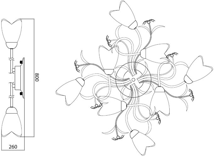 Потолочная люстра MW-Light 323013708