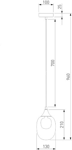 Подвесной светильник Eurosvet 70216/1 латунь