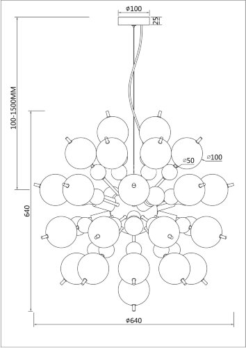 Подвесная люстра Maytoni MOD133PL-08CH