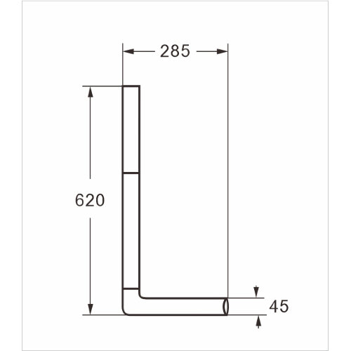 Бачок пластиковый AZARIO 380x90x390 с соединительной трубой, белый (AZ-972)