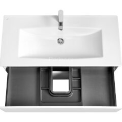 Тумба под раковину Aquaton Сохо 100 подвесная, цвет белый глянцевый (1A258201AJ010