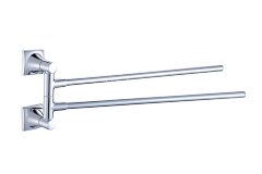 Полотенцедержатель Fixsen Ocean поворотный, двойной, хром (GR-2002A)
