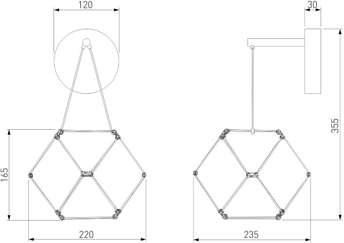 Бра Eurosvet 90310/1 медь