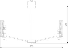 Потолочная люстра Eurosvet 70139/8 латунь