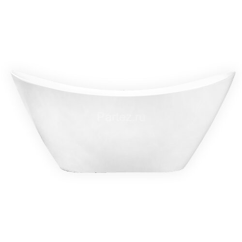 Ванна акриловая Azario MELADO 1700х750х720 белая, свободностоящая в комплекте с сифоном и металличес