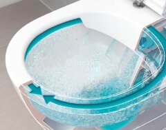 Унитаз подвесной Villeroy&amp;Boch O.NOVO, безободковый с сиденьем микролифт (5660HR01)