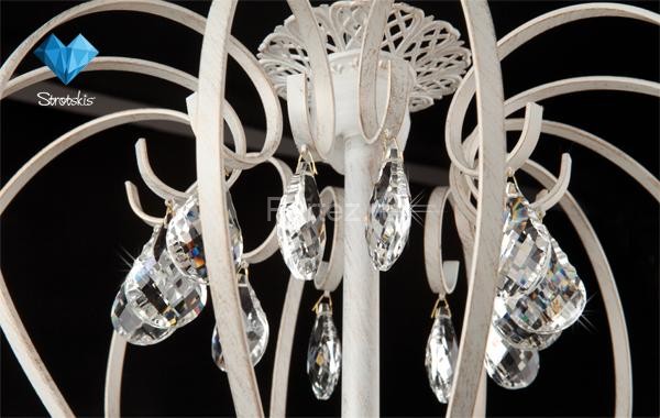 Подвесная люстра Eurosvet 3305/12 белый с золотом