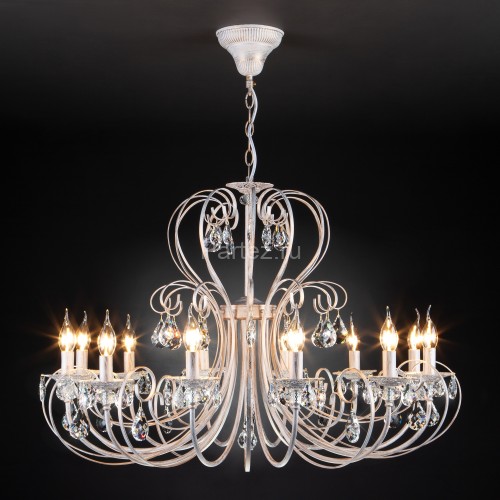 Подвесная люстра Eurosvet 3305/12 белый с золотом