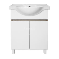 Комплект тумба Loranto Глория 60 Н 600х430х760 напольная с раковиной Teo 60, Дуб Кантри (CS00090159)