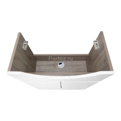 Комплект тумба Loranto Глория 60 Н 600х430х760 напольная с раковиной Teo 60, Дуб Кантри (CS00090159)