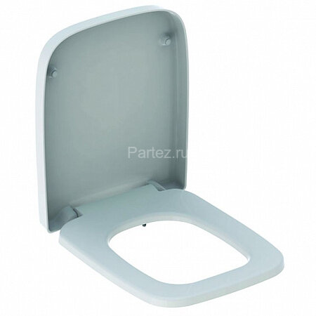 Крышка-сиденье для унитаза Geberit Renova Plan прямоугольное исполнение, без микролифта, белый