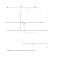 Кухонная мойка AQUATON Верона, серая (1A710032VR230)
