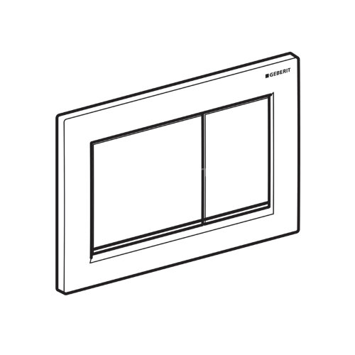 Кнопка смыва Geberit Omega 30, двойной смыв, матовый хром (115.080.KH.1)
