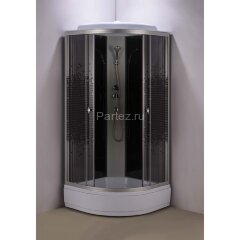 Душевая кабина Loranto 80x80x215 поддон 25 см, 4 мм прозрачное стекло с рисунком "мозайка" (CS-800-25ТМ/М)